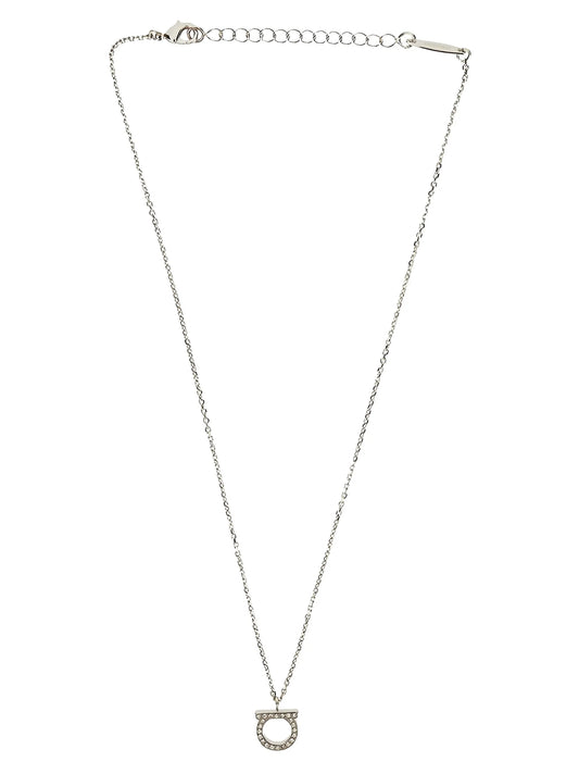 Ferragamo Silver Brass Necklace
