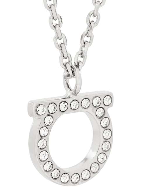 Ferragamo Silver Brass Necklace