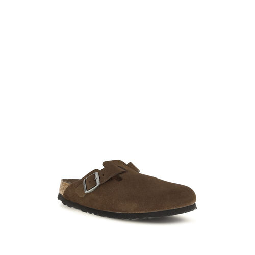 BIRKENSTOCK 1774 Brown Suede Leather Mules