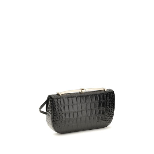 Tom Ford Black Calf Leather Bos Taurus Shoulder Bag