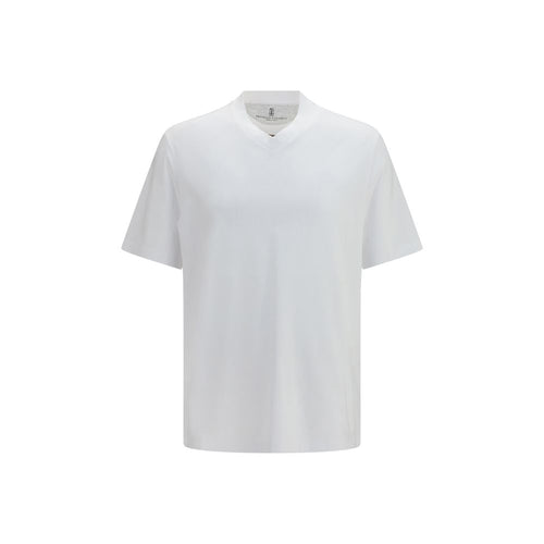 Brunello Cucinelli White Cotton T-Shirt