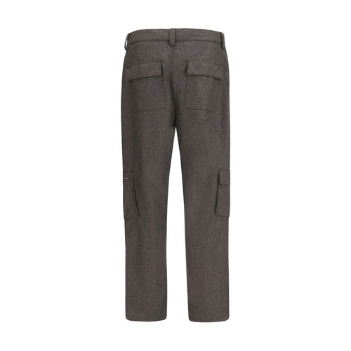Brunello Cucinelli Brown Wool Oves Aries Cargo Pants