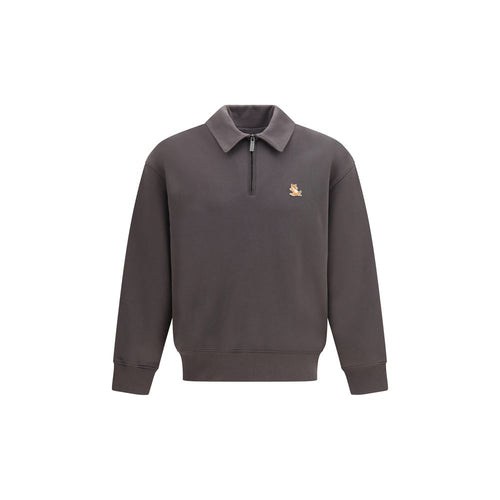 Maison Kitsuné Gray Organic Cotton Sweatshirt