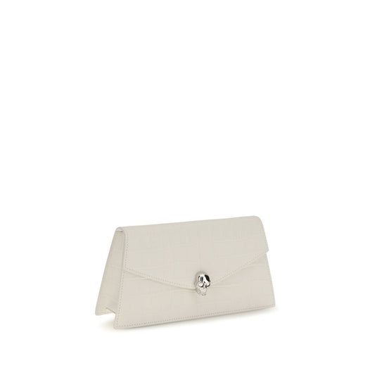 Alexander McQueen White Calf Leather Shoulder Bag