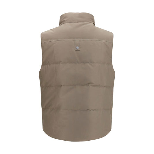 Moose Knuckles Beige Cotton Sleeveless Jacket
