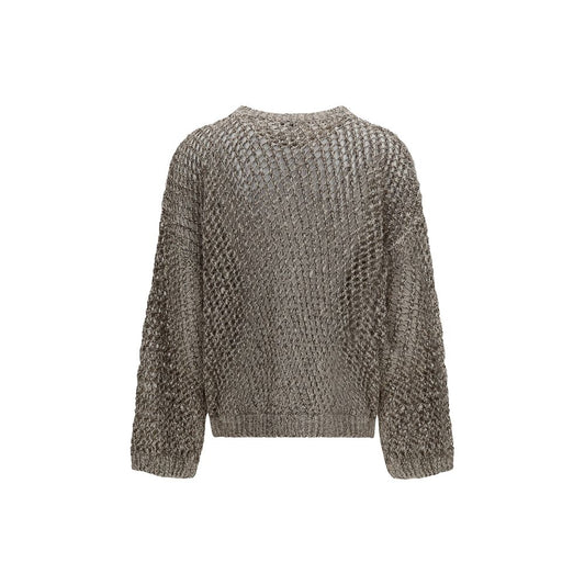 Brunello Cucinelli Beige Silk Sweatshirt