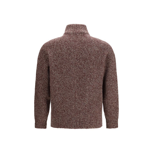 Brunello Cucinelli Bordeaux Wool Cardigan