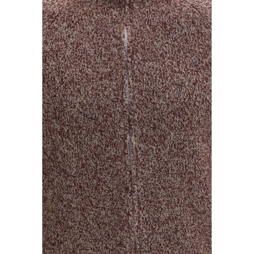 Brunello Cucinelli Bordeaux Wool Oves Aries Cardigan