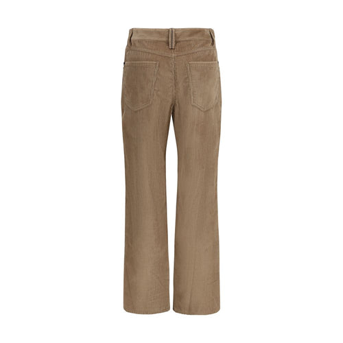 Brunello Cucinelli Brown Cotton Casual Pants