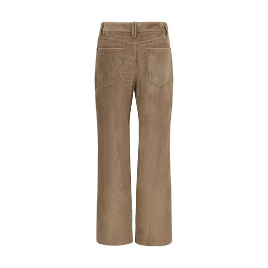 Brunello Cucinelli Brown Cotton Casual Pants