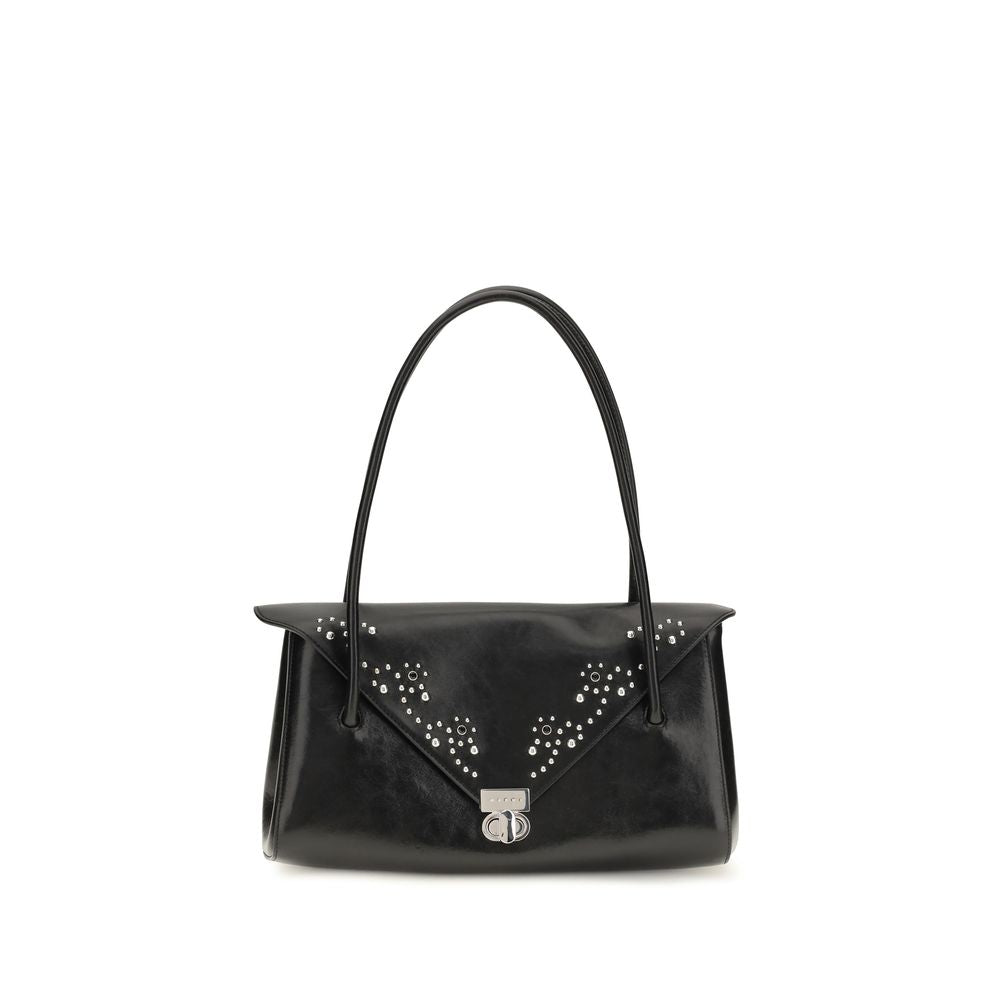 Marni Black Calf Leather Bos Taurus Shoulder Bag
