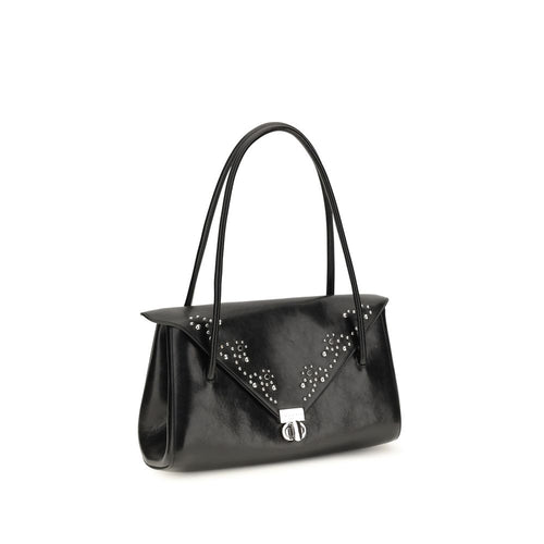 Marni Black Calf Leather Bos Taurus Shoulder Bag
