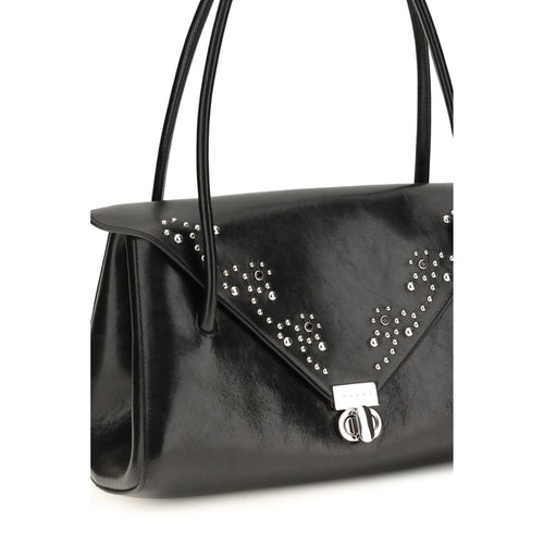 Marni Black Calf Leather Bos Taurus Shoulder Bag