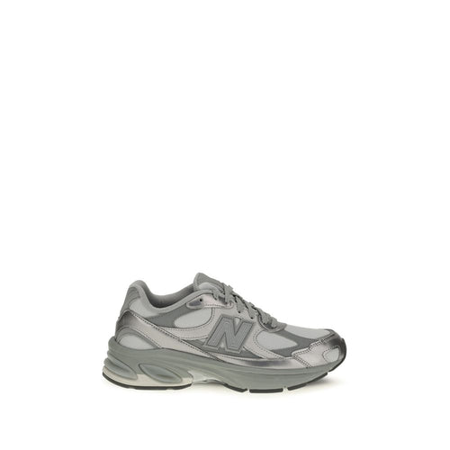 New Balance Gray Fabric Athletic Sneakers