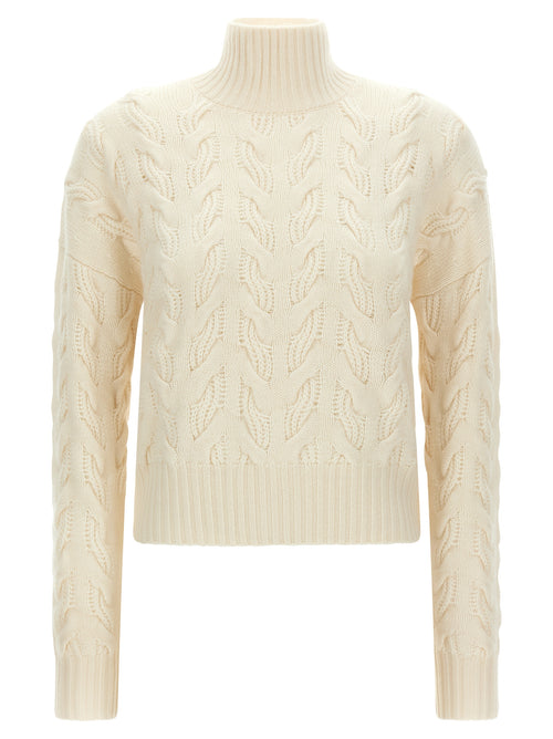 Max Mara White Wool Cardigan