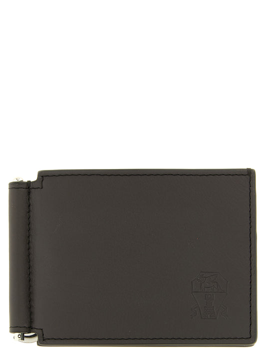 Brunello Cucinelli Brown Calfskin Money Clip