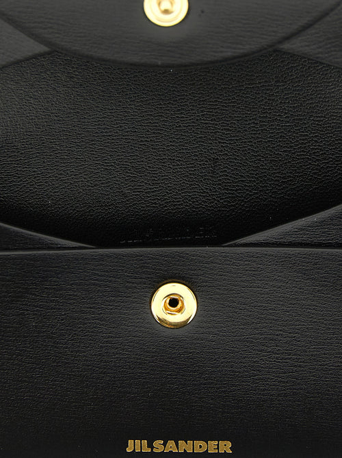 Jil Sander Black Calfskin Cardholder