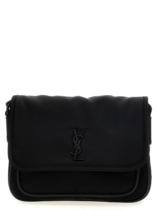 Saint Laurent Black Polyamide Crossbody Bag