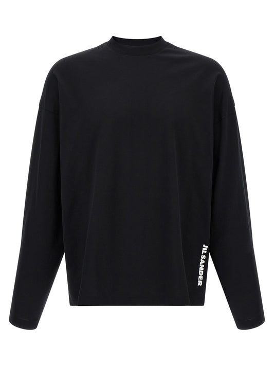 Jil Sander Black Cotton T-Shirt