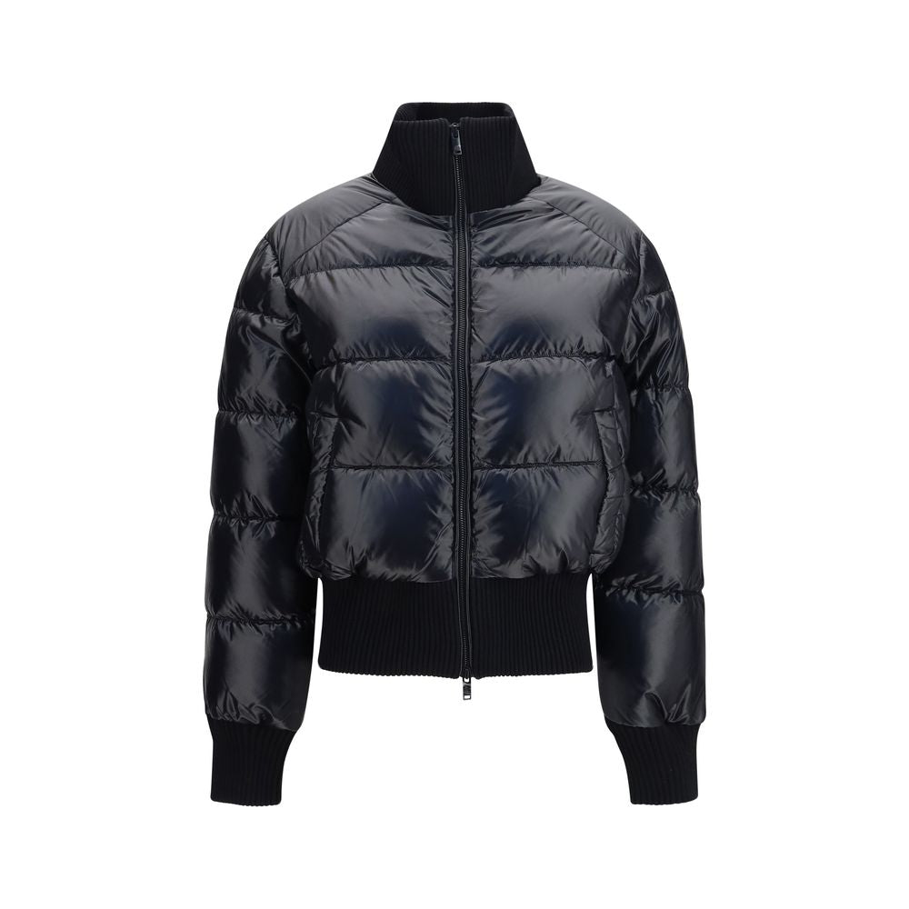 Moose Knuckles Black Nylon Full-Length Jacket
