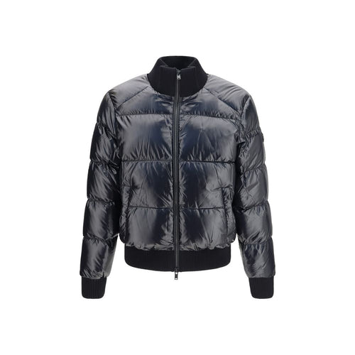 Moose Knuckles Black Nylon Bomber