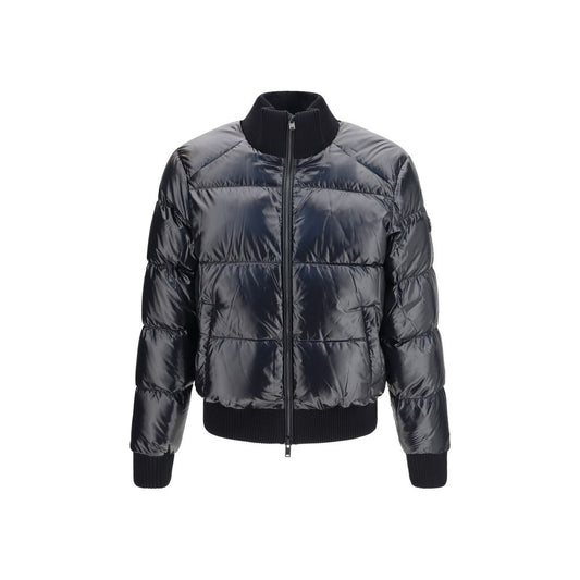 Moose Knuckles Black Nylon Bomber