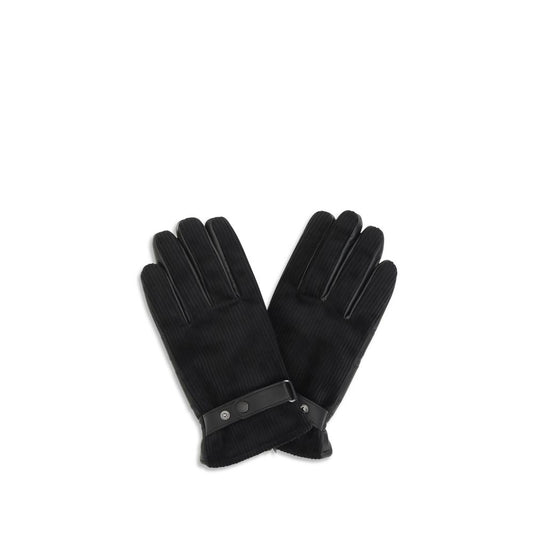 Barbour Black Calf Leather Gloves