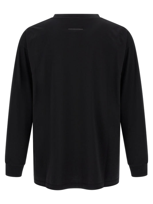 MM6 Maison Margiela Black Cotton T-Shirt