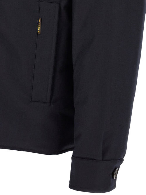 MooRER Blue Wool Full-Length Jacket