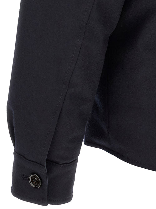 MooRER Blue Wool Full-Length Jacket