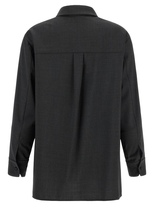 'S Max Mara Gray Wool Blouse