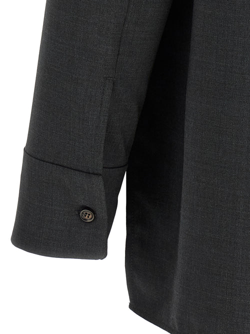 'S Max Mara Gray Wool Blouse