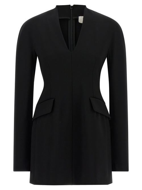 Sportmax Black Viscose Short Dress