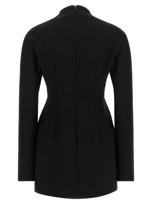 Sportmax Black Viscose Short Dress
