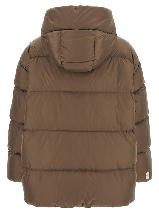 Max Mara Brown Polyamide Full-Length Jacket