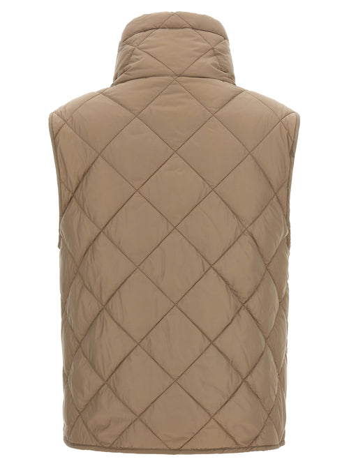 Max Mara Beige Polyamide Sleeveless Jacket
