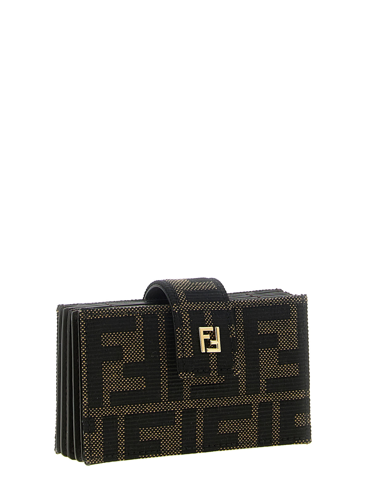 Fendi Brown Polyester Cardholder
