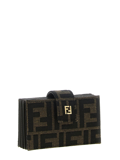 Fendi Brown Polyester Cardholder