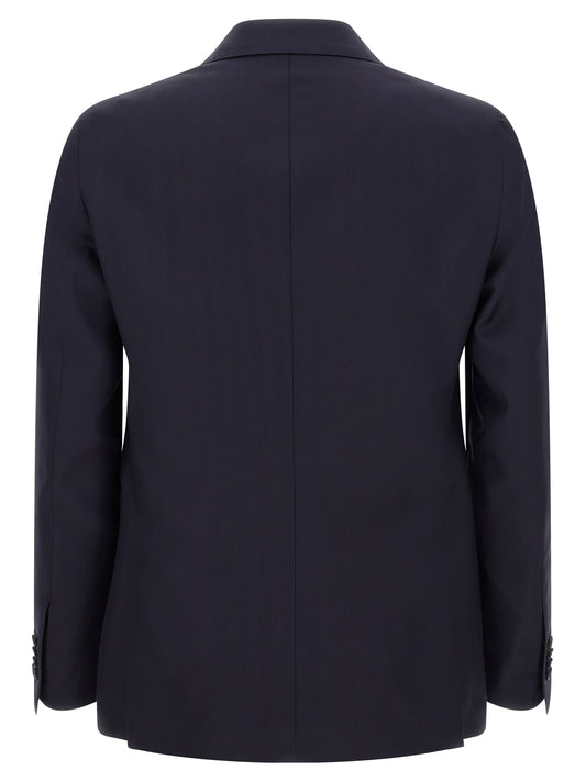 Tagliatore Blue Virgin Wool Two-Piece Suit