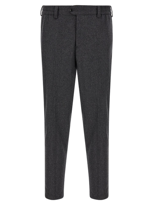 PT Torino Gray Virgin Wool Dress Pants