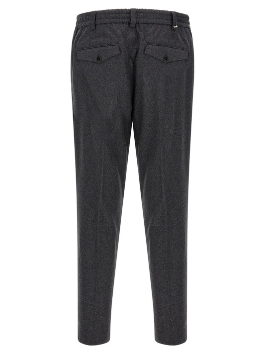 PT Torino Gray Virgin Wool Dress Pants
