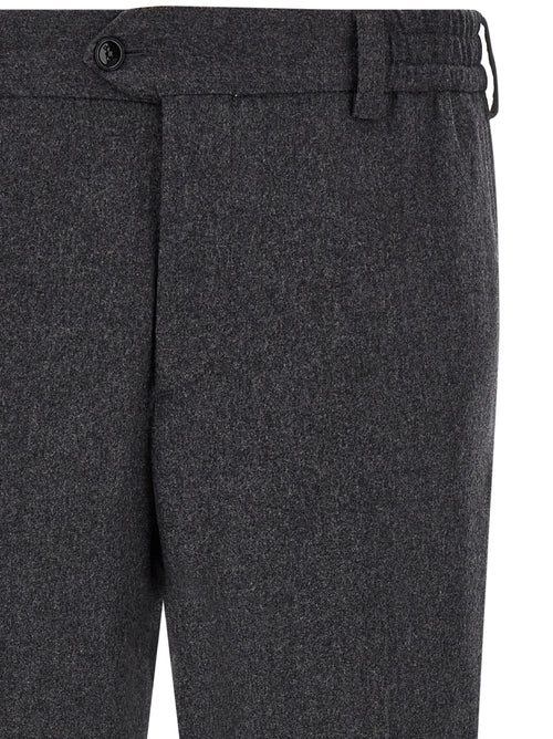 PT Torino Gray Virgin Wool Dress Pants