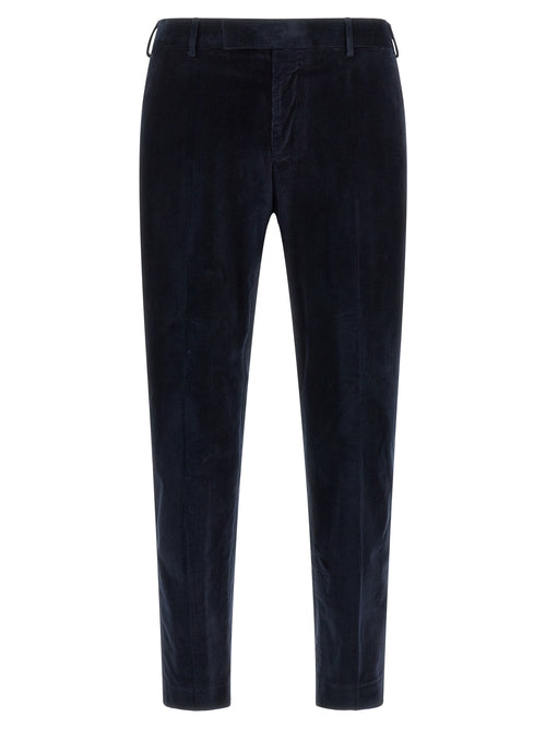 PT Torino Blue Cotton Casual Pants