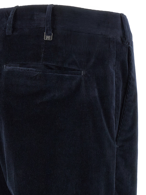 PT Torino Blue Cotton Casual Pants