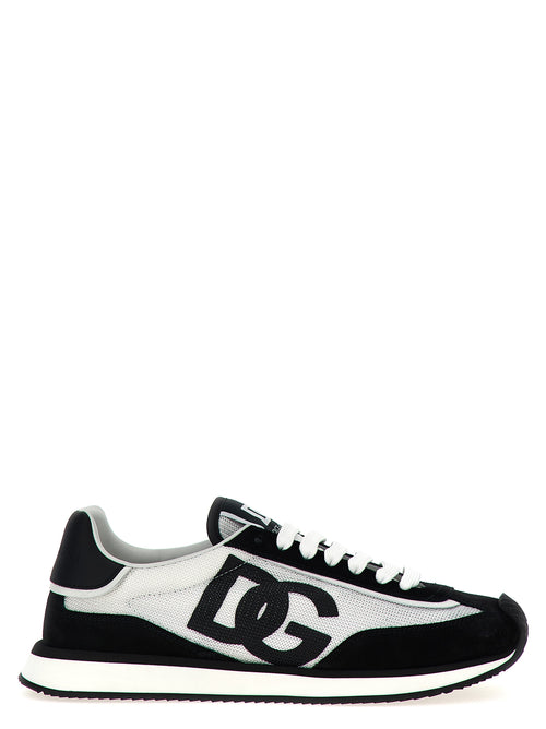 Dolce & Gabbana Bicolor Calfskin Athletic Sneakers