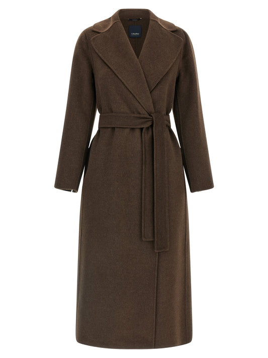 'S Max Mara Brown Virgin Wool Coat