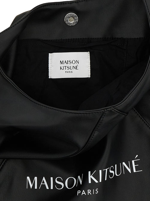 Maison Kitsuné Black Polyethylene Shoulder Bag