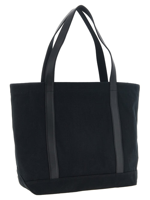 Maison Kitsuné Black Cotton Tote Bag