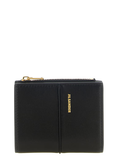 Jil Sander Black Lamb Leather Cardholder | CTC Fashions