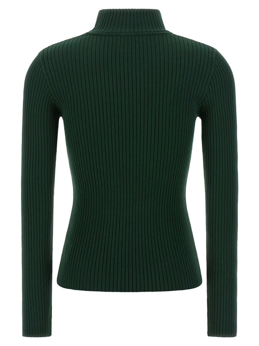 Courrèges Bicolor Viscose Cardigan